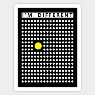 I m different dots Sticker